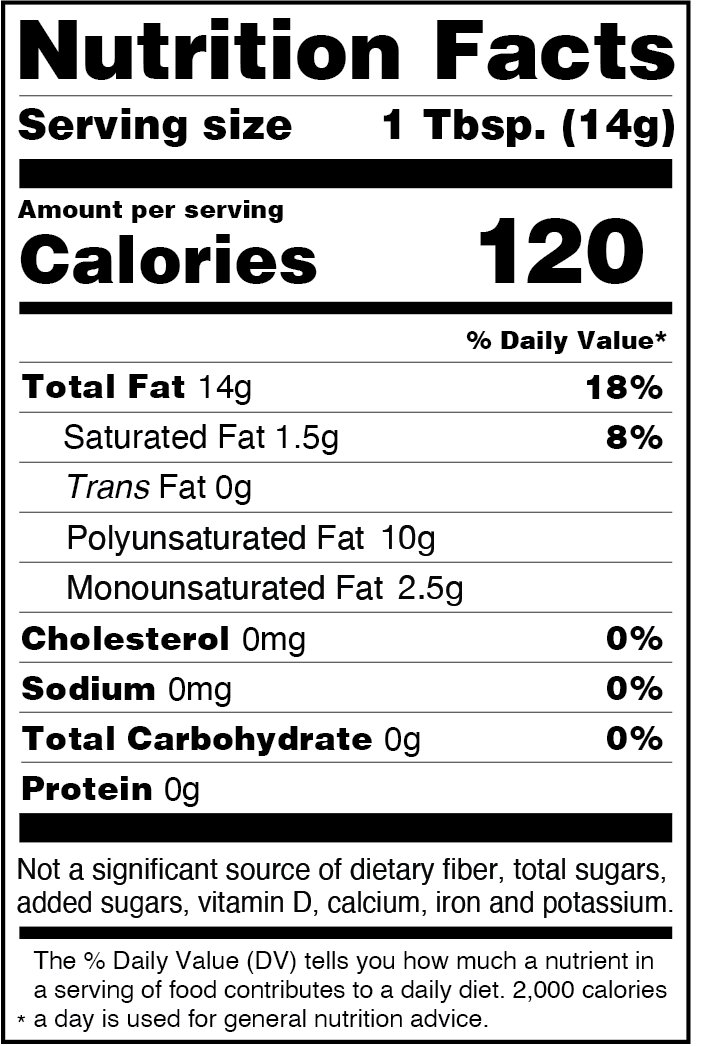 Grapeseed Oil Nutrition Facts