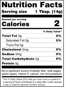 Vinegar Nutrition Facts